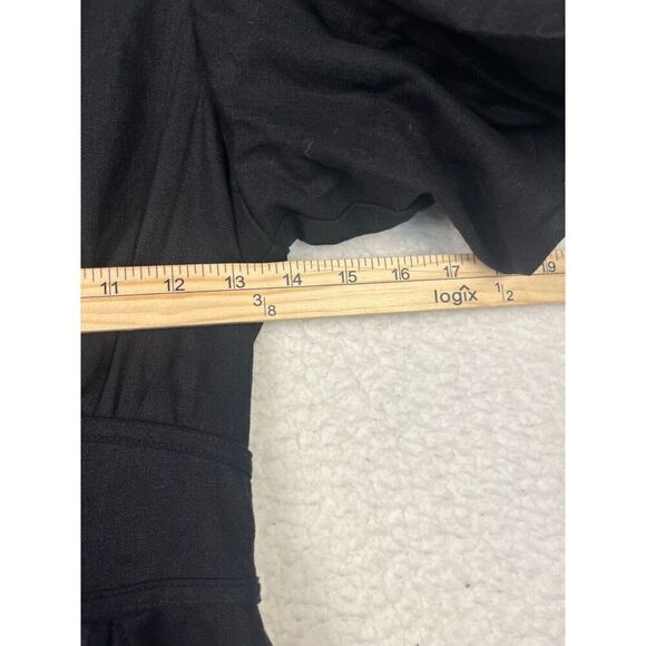 Revolve X House‎ of Harlow 1960 Black Puff Sleeve Peasant Dress Fit Flare US 0 - Picture 6 of 11